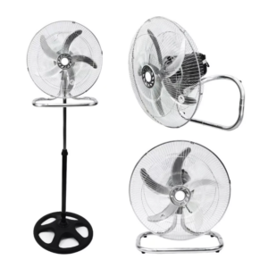 Ventilador 3 En 1 Winco 18 W118 5 Aspas 1100w Color de la estructura Negro Color de las aspas Gris Diámetro 18 " Material de las aspas Aluminio