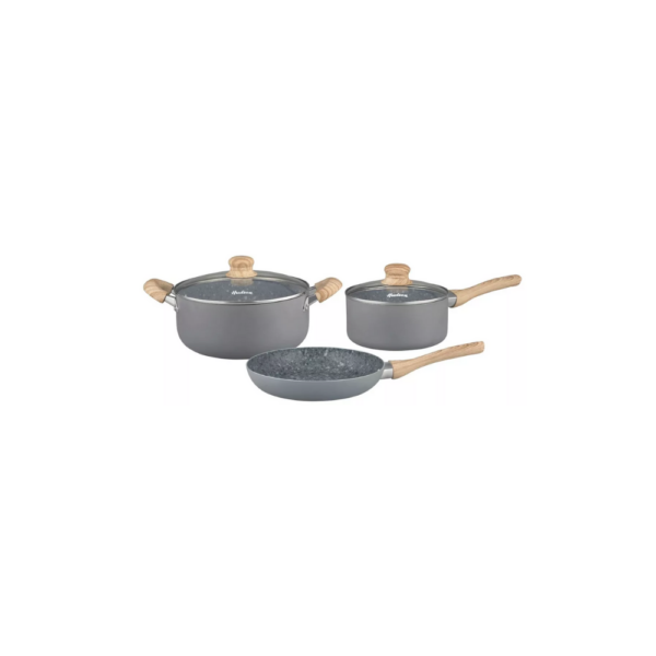 Bateria de Aluminio con Antiadherente Cerámico Hudson Granito